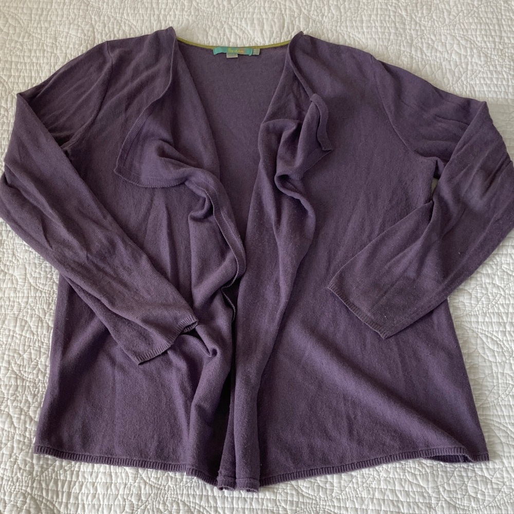 Boden Purple Open-Front Women's Cardigan, US 10